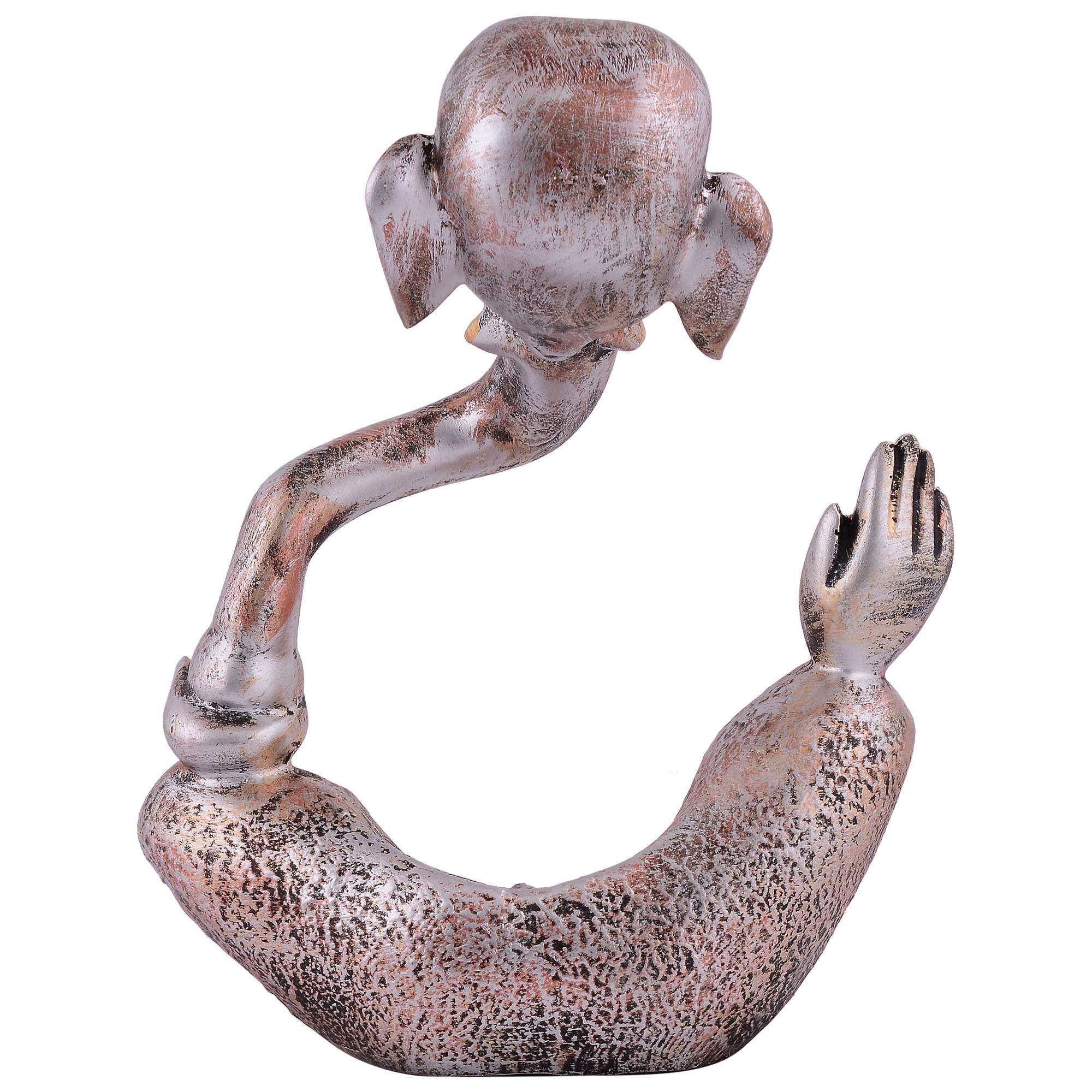 Ganesha Statue Idol Shriganesh Bhagwan Murti / Home, Office Decor / Car Dashboard / Side Table Brass Ganpati / Lord Vinayaka Statue / God of Luck & Success Sculpture / Gift Items - Image 4